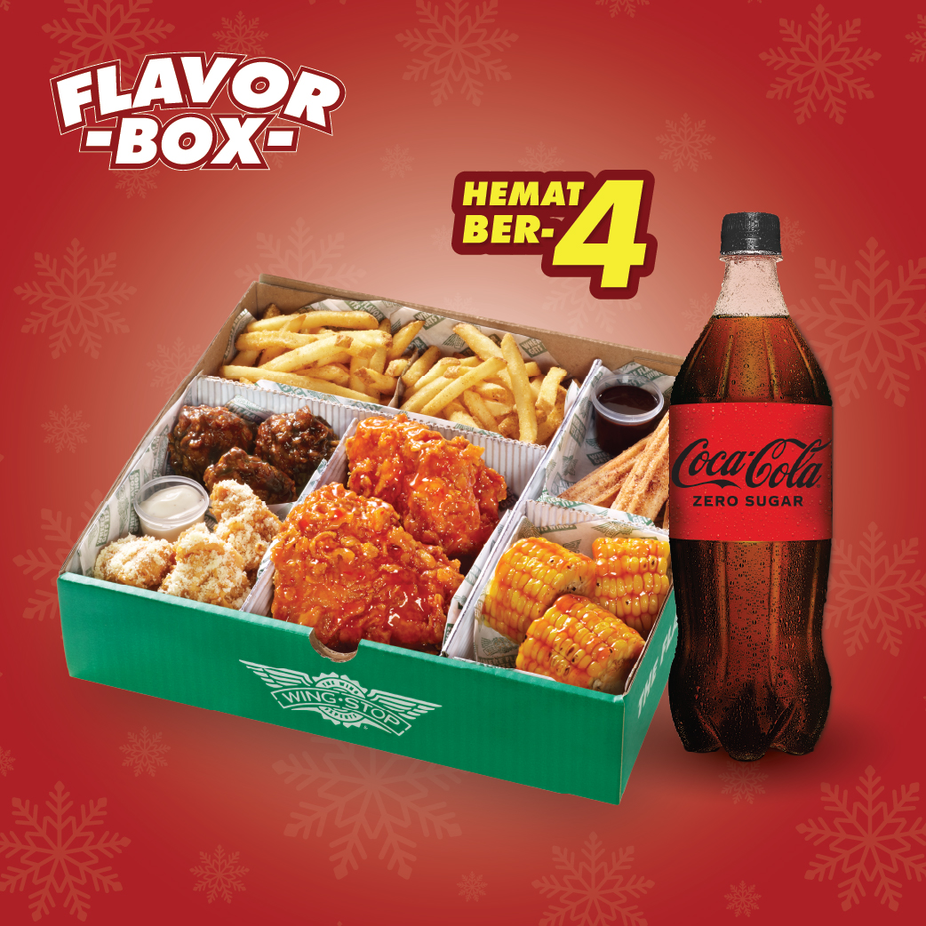 Christmas Wingstop Chicken Flavor Box II Free Coca-Cola Zero
