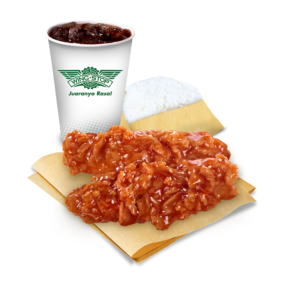 Combo Chicken Tenders 2 Pcs Rice